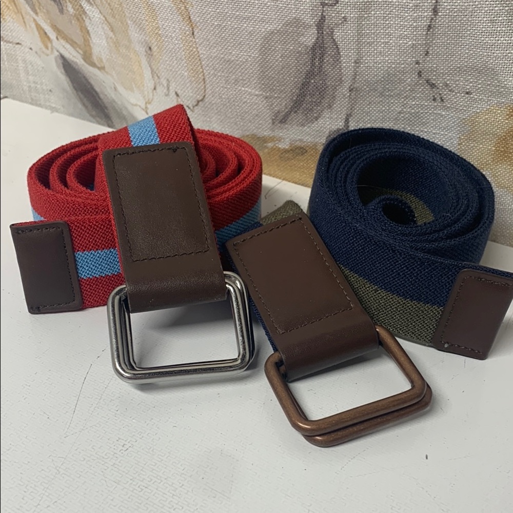 Five Four Men's Belt Pair- Red and Blue